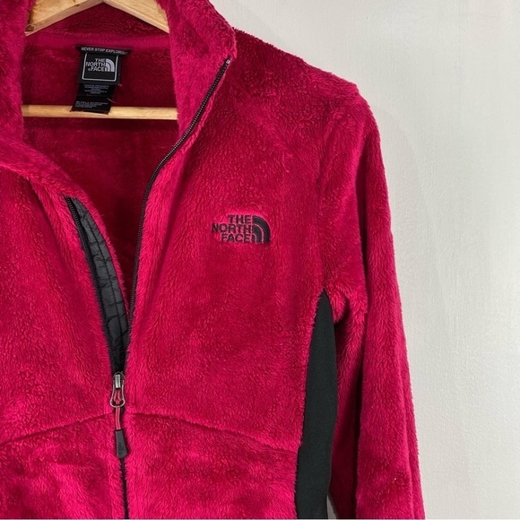The North Face Women's‎ Fuzzy Fur Full Zip Up Winter Coat Jacket Pink Size Small - Picture 3 of 7